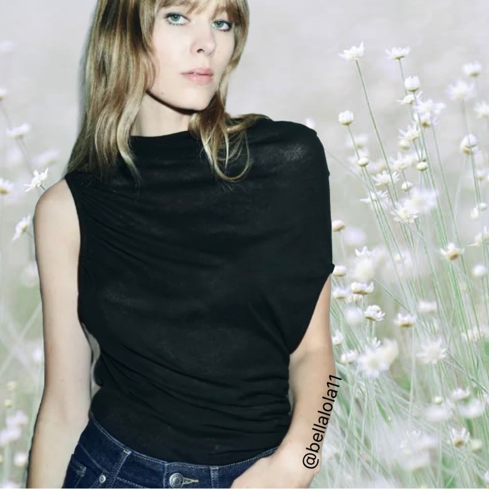 NEW BLACK ZARA TOP - Picture 10 of 10